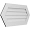 Ekena Millwork Half Round Surface Mount PVC Gable Vent w/ 3-1/2"W x 1"P Standard Frame, 38"W x 19"H GVPHR38X1901SN - alternate 3